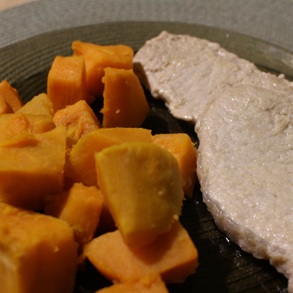  Pork loin with sweet potato